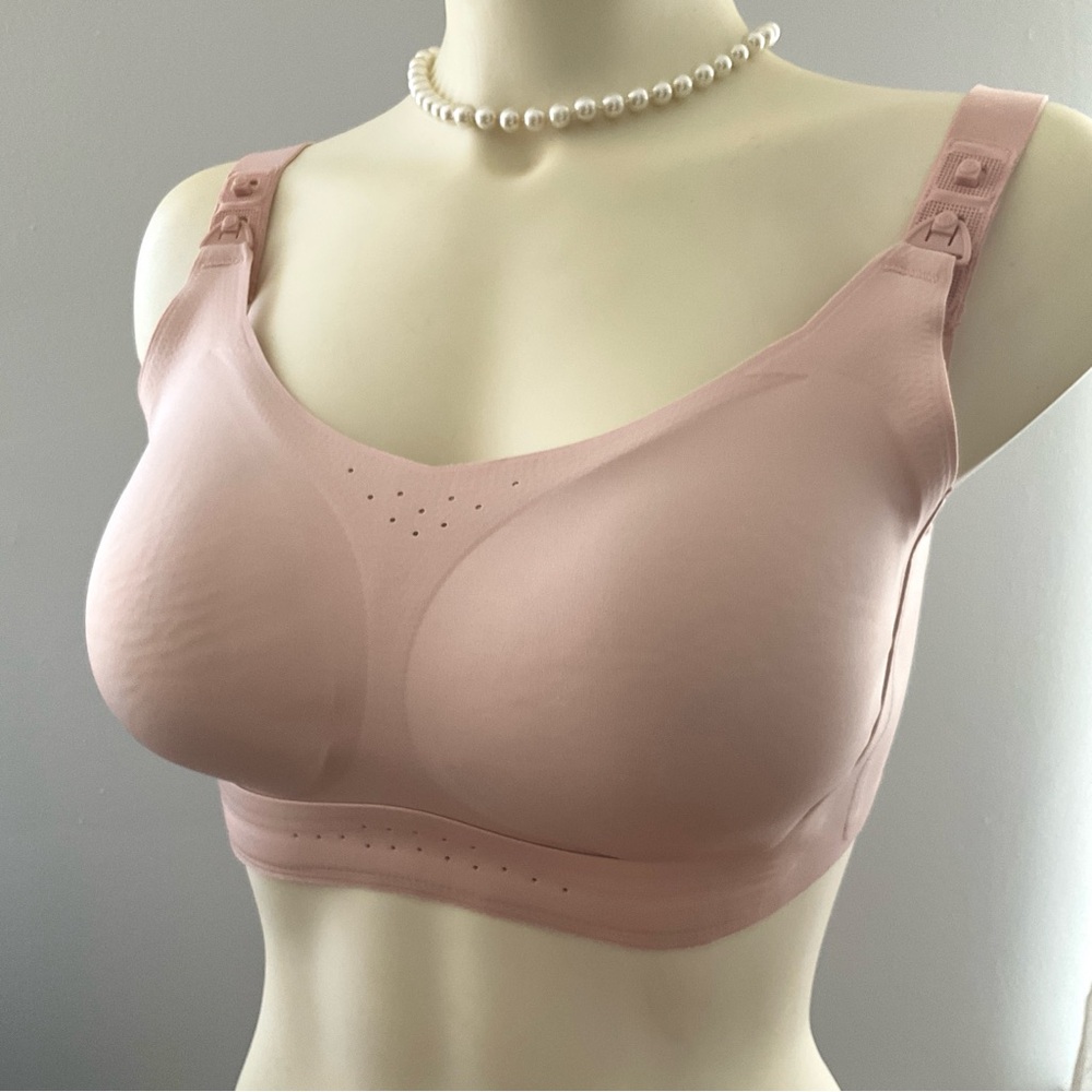 Momcozy Soft Pink Women's Comfort Nursing Bra